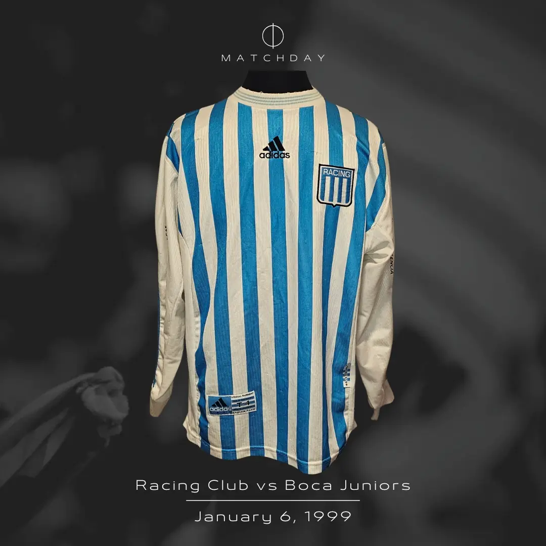 Diego Capria – Racing Club – Copa Ciudad de Mar del Plata 1999 – Match worn jersey - Image 4