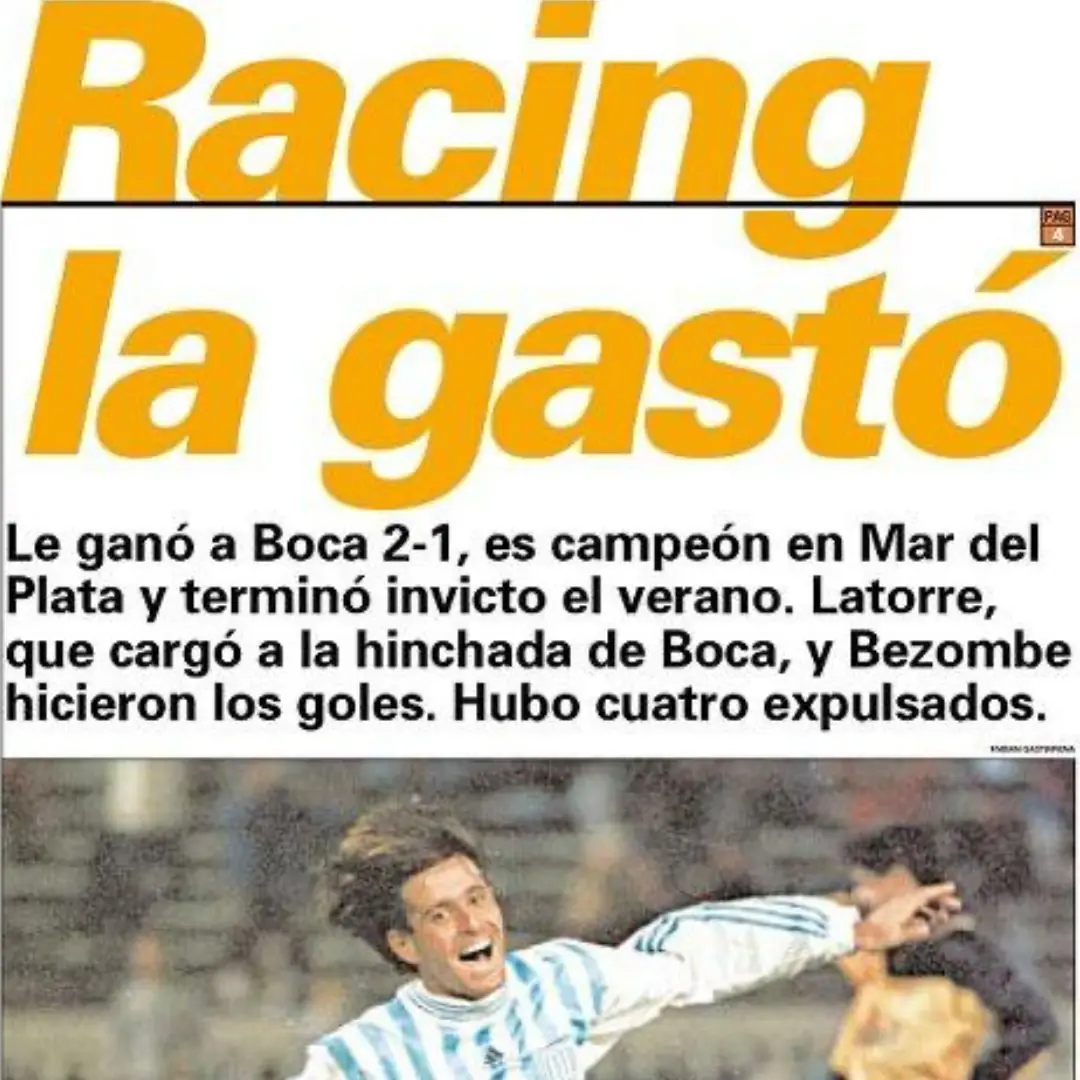 Diego Capria – Racing Club – Copa Ciudad de Mar del Plata 1999 – Match worn jersey - Image 8