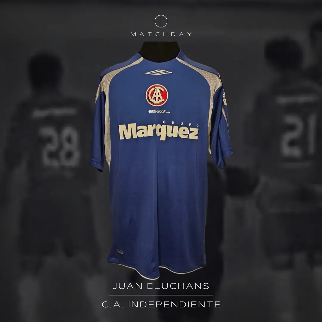 Juan Eluchans – C.A. Independiente – Torneo Clausura 2007 – Match worn jersey – ELUCHANS COLLECTION
