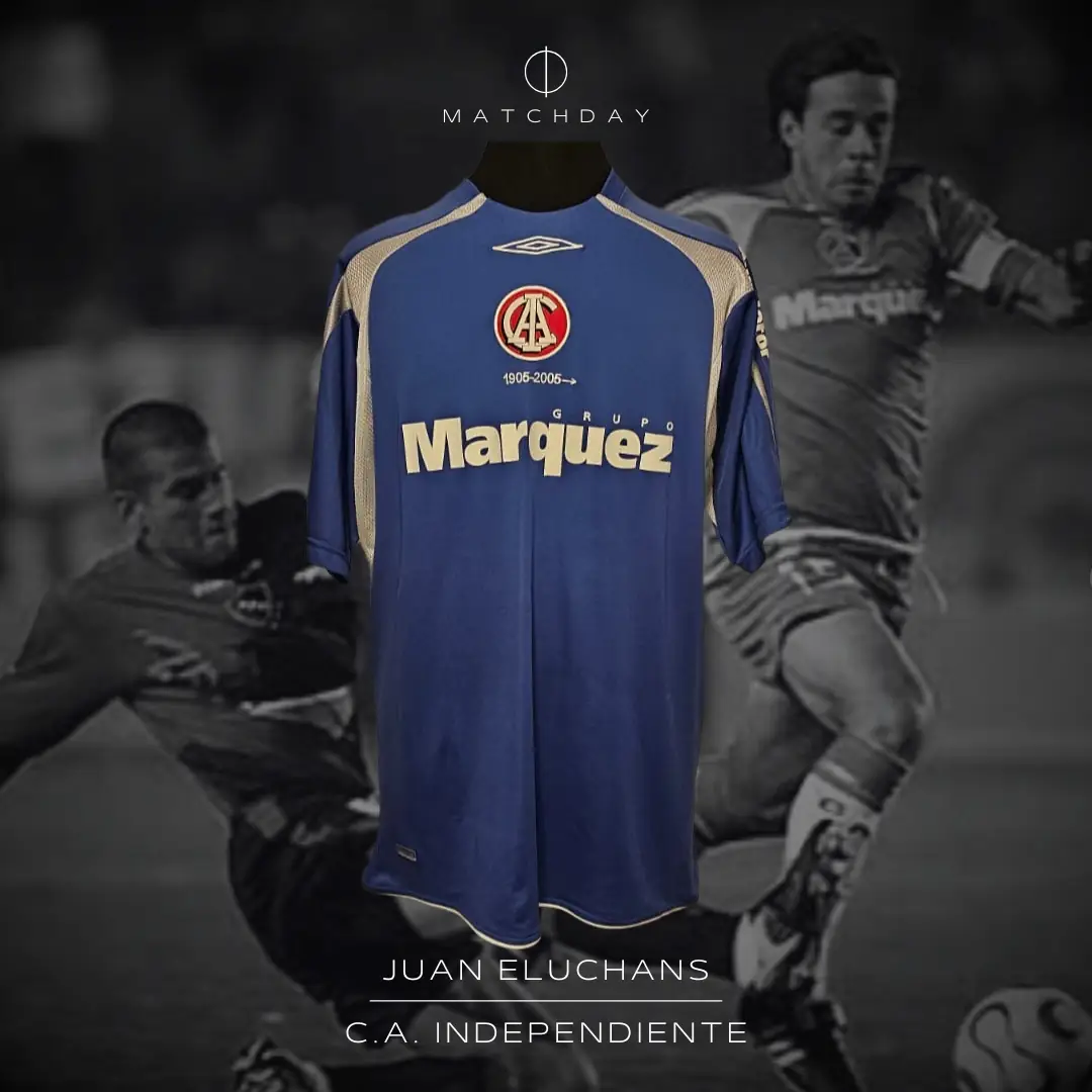 Juan Eluchans – C.A. Independiente – Torneo Clausura 2007 – Match worn jersey – ELUCHANS COLLECTION - Image 3