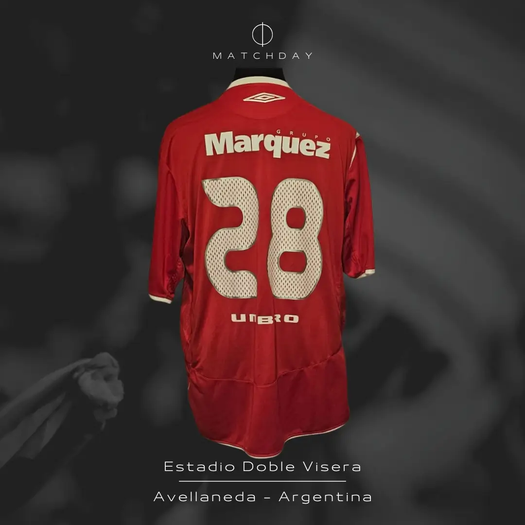 Juan Eluchans – C.A. Independiente – Torneo Apertura 2006 – Match worn jersey – ELUCHANS COLLECTION - Image 5