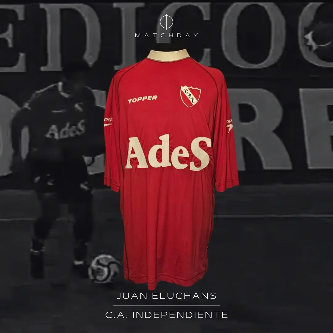 Juan Eluchans – C.A. Independiente – Torneo Apertura 2000 – Match worn jersey – ELUCHANS COLLECTION