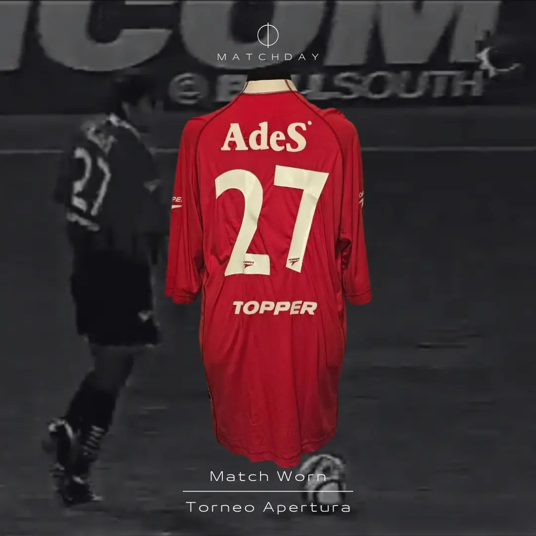 Juan Eluchans – C.A. Independiente – Torneo Apertura 2000 – Match worn jersey – ELUCHANS COLLECTION - Image 3