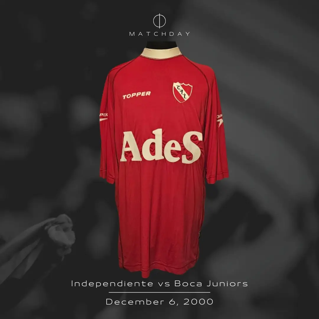 Juan Eluchans – C.A. Independiente – Torneo Apertura 2000 – Match worn jersey – ELUCHANS COLLECTION - Image 4