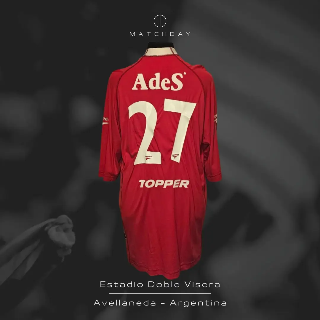 Juan Eluchans – C.A. Independiente – Torneo Apertura 2000 – Match worn jersey – ELUCHANS COLLECTION - Image 5