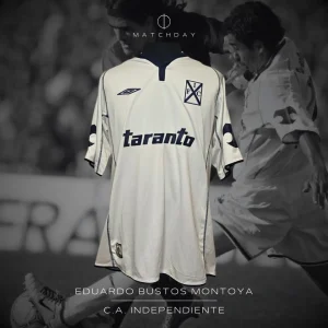 Eduardo Bustos Montoya - C.A. Independiente - Torneo Apertura 2004 - Match issued jersey - ELUCHANS COLLECTION