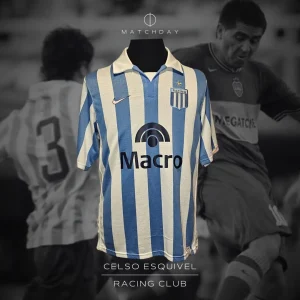 Celso Esquivel - Racing Club - Torneo Clausura 2007 - Match worn jersey
