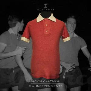 David Acevedo - C. A. Independiente -  Campeonato Metropolitano & Copa Libertadores 1968- Match worn jersey