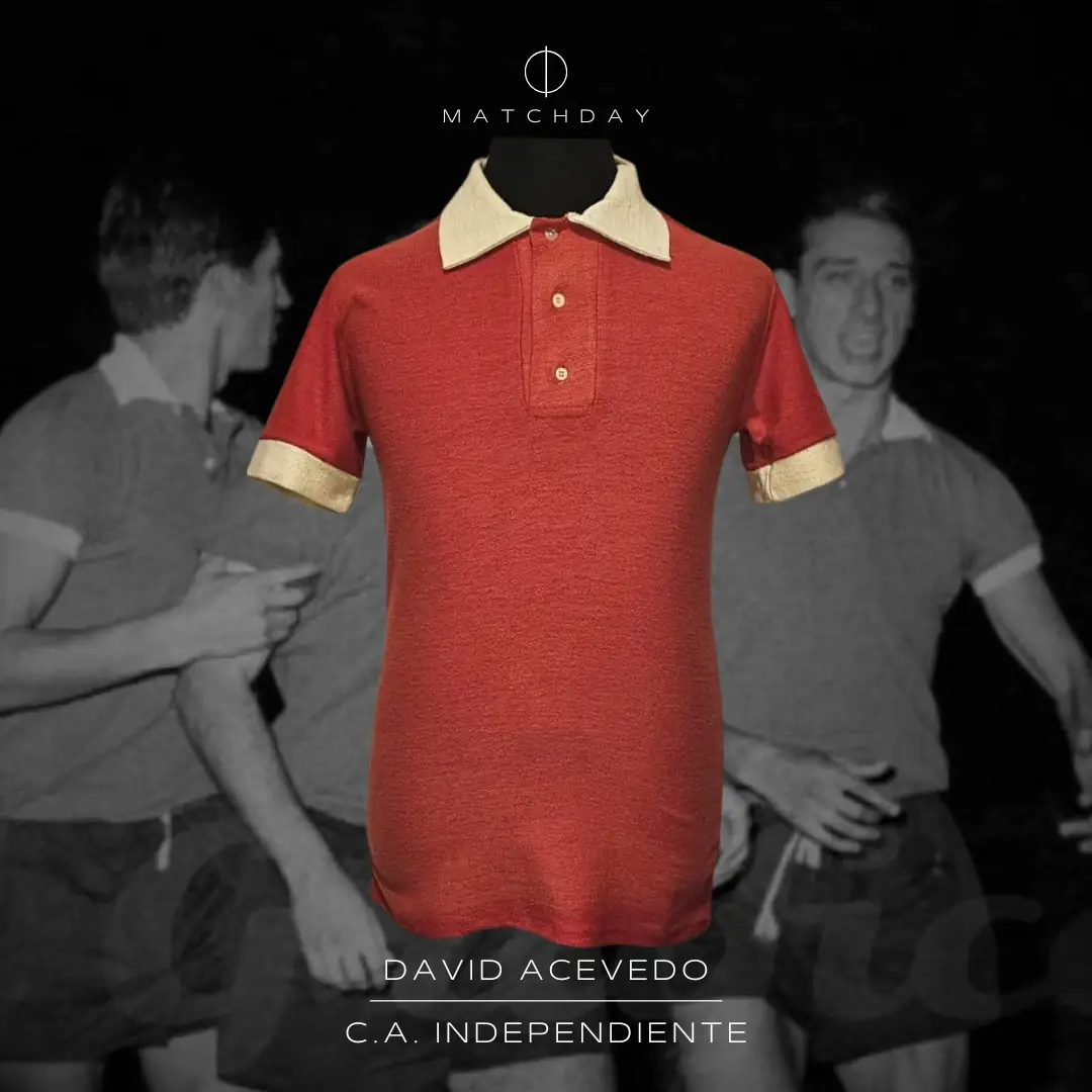 David Acevedo – C. A. Independiente – Campeonato Metropolitano & Copa Libertadores 1968- Match worn jersey
