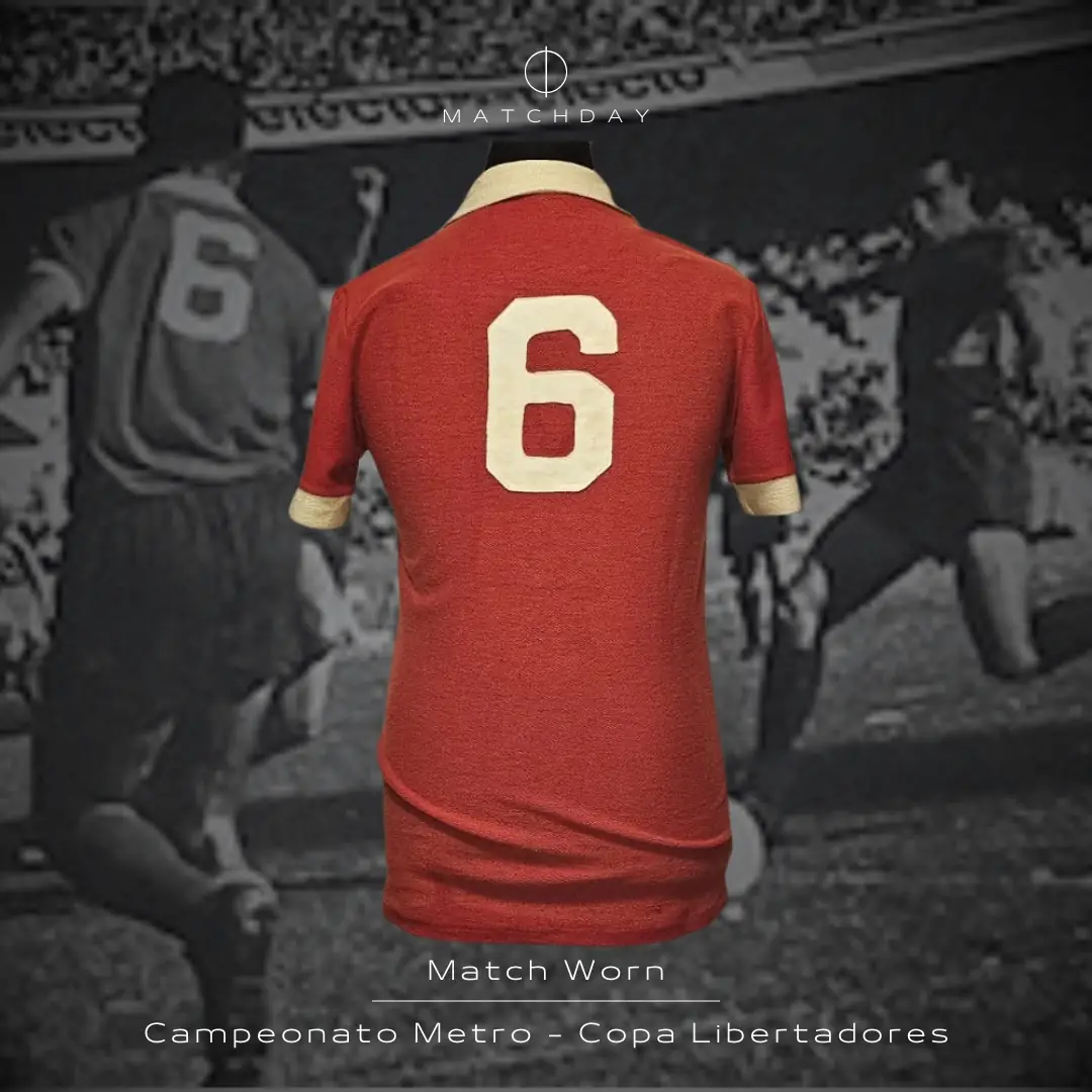 David Acevedo – C. A. Independiente – Campeonato Metropolitano & Copa Libertadores 1968- Match worn jersey - Image 3