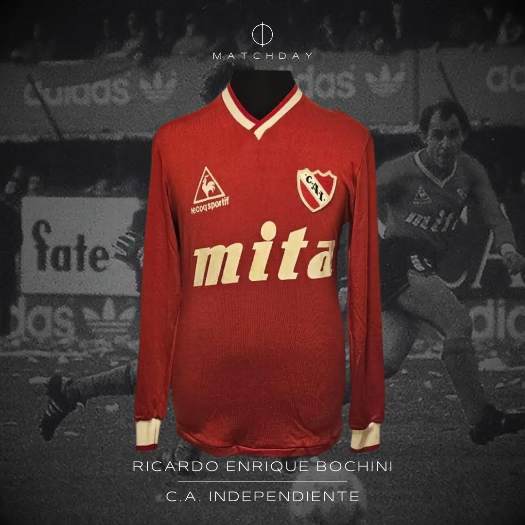 Ricardo Bochini – C.A. Independiente – Liguilla pre Libertadores 1987 – Match worn jersey