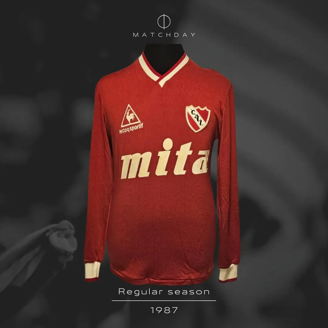 Ricardo Bochini – C.A. Independiente – Liguilla pre Libertadores 1987 – Match worn jersey - Image 4